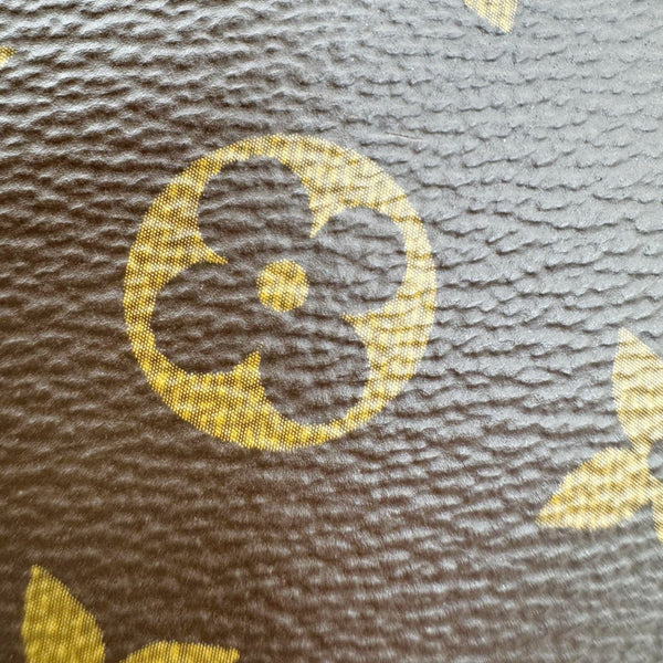 LOUIS VUITTON Sac Plat BB Monogram Canvas Crossbody Bag Brown