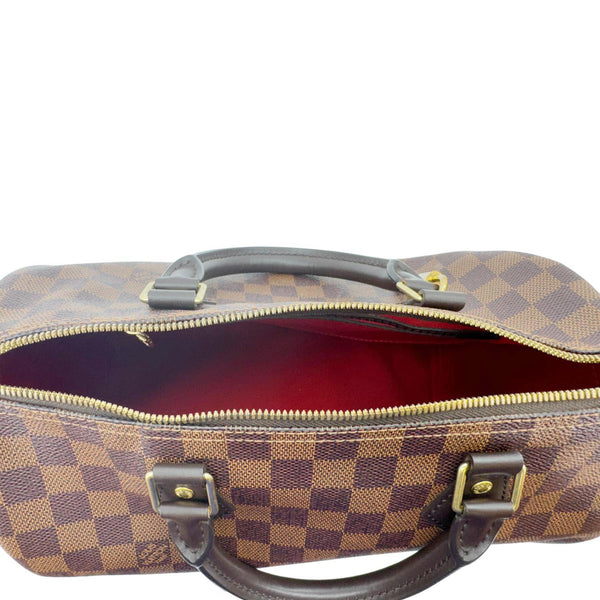 LOUIS VUITTON Speedy 30 Bandouliere Damier Ebene Shoulder Bag Brown