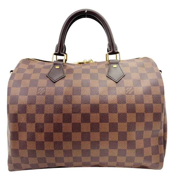 LOUIS VUITTON Speedy 30 Bandouliere Damier Ebene Shoulder Bag Brown