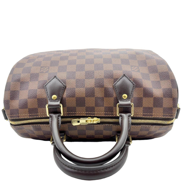 LOUIS VUITTON Speedy 30 Bandouliere Damier Ebene Shoulder Bag Brown