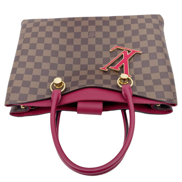 LOUIS VUITTON LV Riverside Damier Ebene Tote Bag Brown
