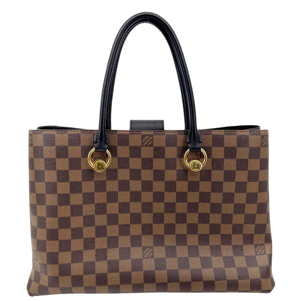 LOUIS VUITTON LV Riverside Damier Ebene Satchel Bag Brown