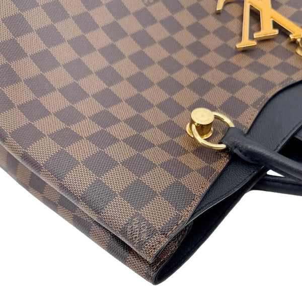 LOUIS VUITTON LV Riverside Damier Ebene Satchel Bag Brown