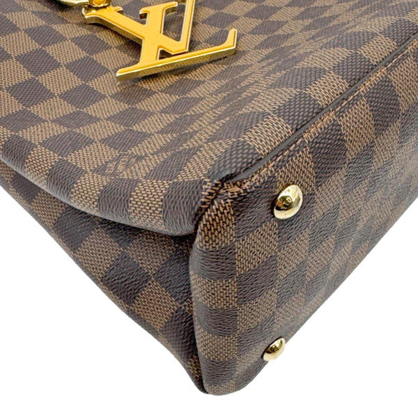 LOUIS VUITTON LV Riverside Damier Ebene Satchel Bag Brown
