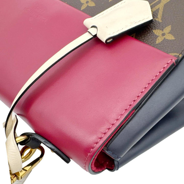 LOUIS VUITTON Cluny BB Monogram Canvas Shoulder Bag Maroon