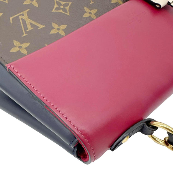 LOUIS VUITTON Cluny BB Monogram Canvas Shoulder Bag Maroon