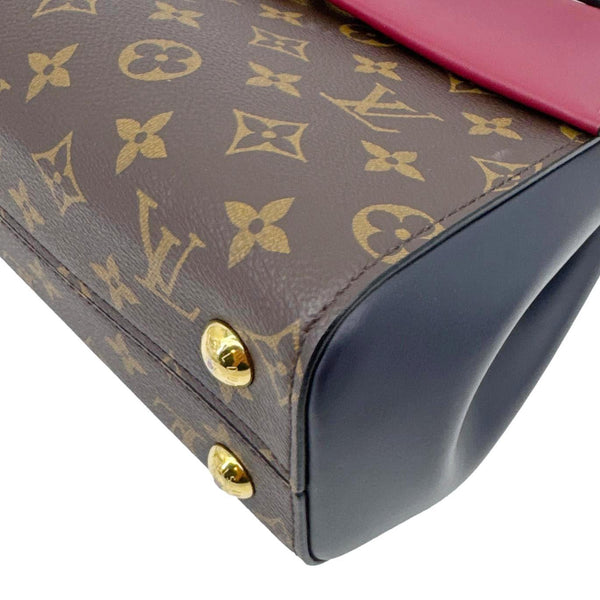 LOUIS VUITTON Cluny BB Monogram Canvas Shoulder Bag Maroon