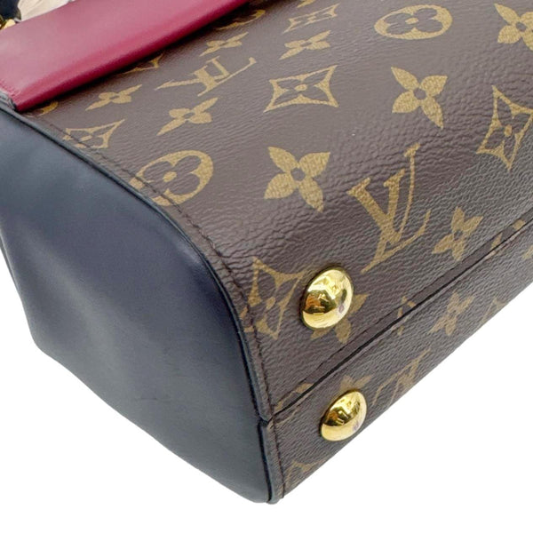 LOUIS VUITTON Cluny BB Monogram Canvas Shoulder Bag Maroon