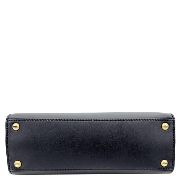 CHRISTIAN DIOR Dior Addict Leather Top Handle Crossbody Bag Black