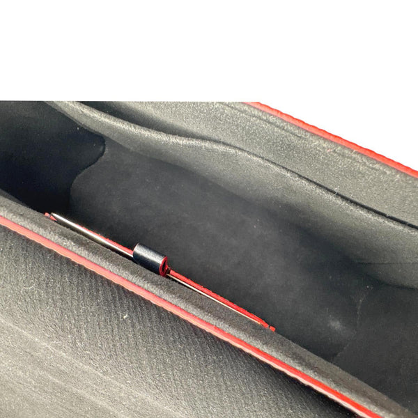 LOUIS VUITTON Twist MM Epi Leather Blooming Flowers Chain Crossbody Bag Black