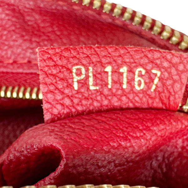 LOUIS VUITTON Pallas Beauty Case Monogram Canvas Pouch Cherry Red
