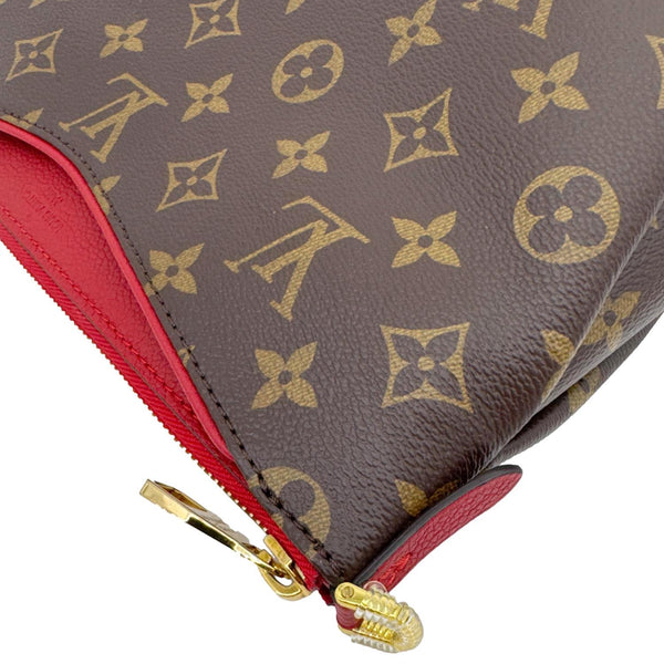 LOUIS VUITTON Pallas Beauty Case Monogram Canvas Pouch Cherry Red