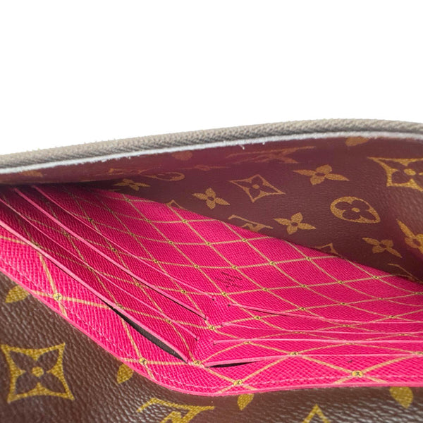 LOUIS VUITTON Summer Trunks Pochette Weekend Monogram Canvas Shoulder Bag Brown