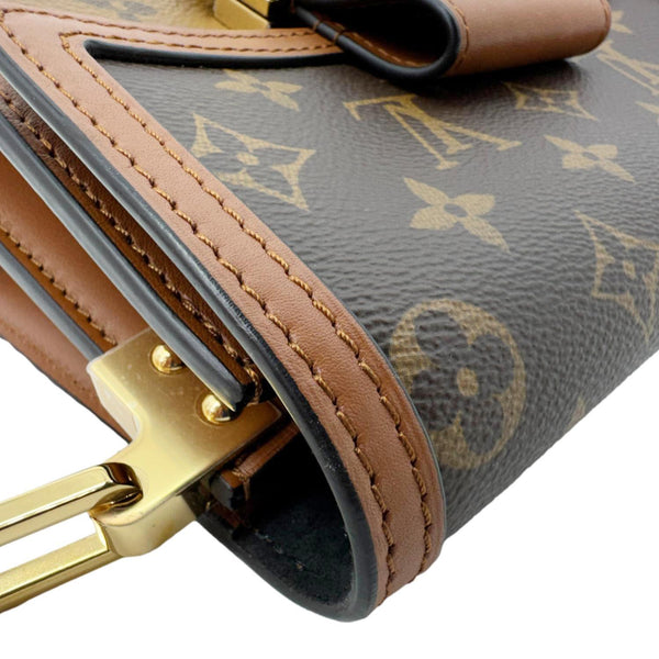 LOUIS VUITTON Dauphine Monogram Reverse Canvas Shoulder Bag Brown