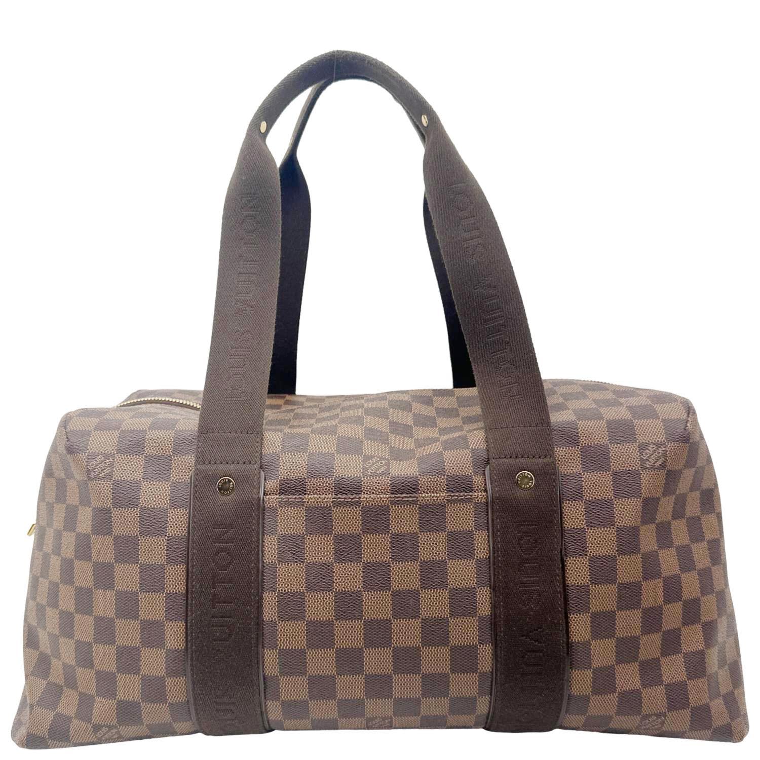 LOUIS VUITTON Beaubourg MM Weekender Damier Ebene Shoulder Bag Brown