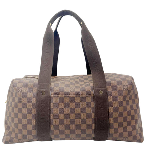 LOUIS VUITTON Beaubourg MM Weekender Damier Ebene Shoulder Bag Brown