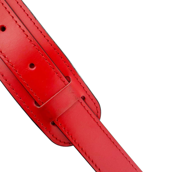 LOUIS VUITTON Keepall 50 Bandoulière Monogram Canvas Travel Bag Coquelicot