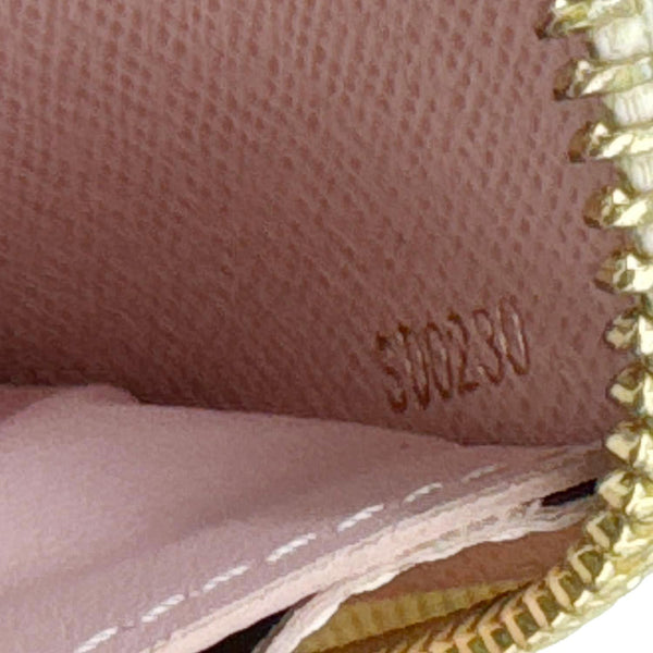 LOUIS VUITTON Damier Azur Zippy Wallet Rose Ballerine