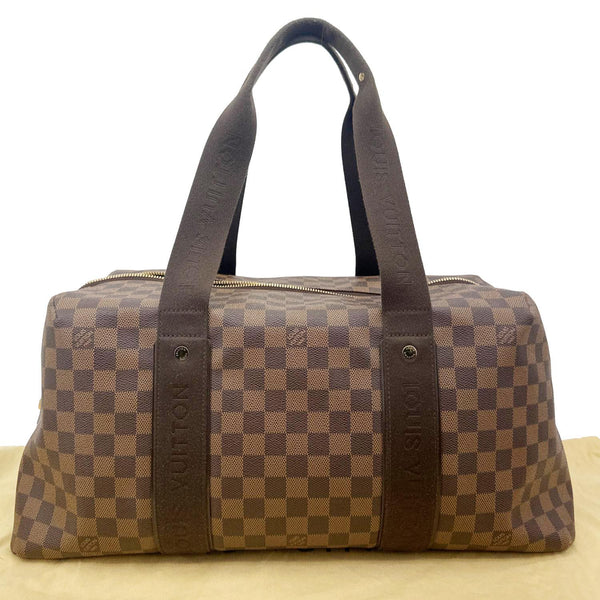 LOUIS VUITTON Beaubourg MM Weekender Damier Ebene Shoulder Bag Brown