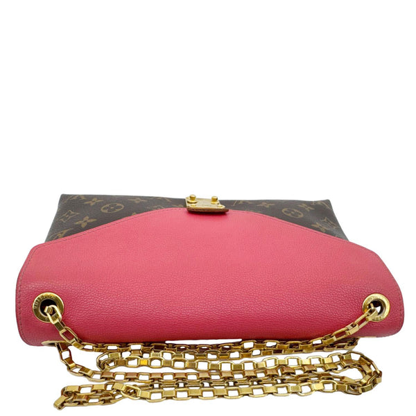 LOUIS VUITTON Pallas Chain Monogram Canvas Crossbody Bag Cherry