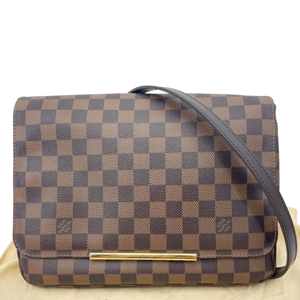 LOUIS VUITTON Hoxton GM Damier Ebene Crossbody Bag Brown