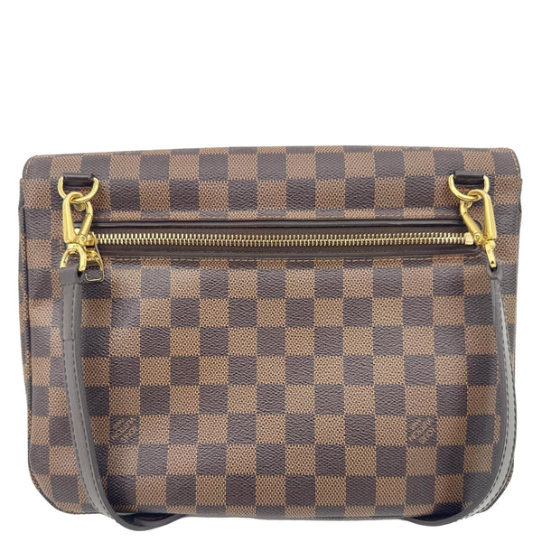 LOUIS VUITTON Hoxton GM Damier Ebene Crossbody Bag Brown
