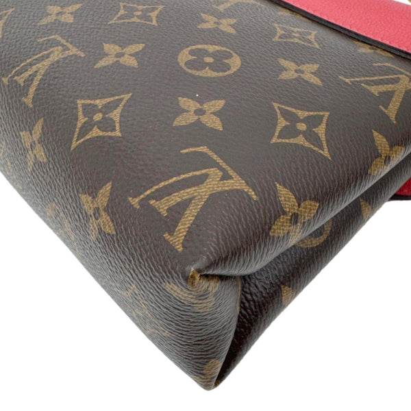 LOUIS VUITTON Pallas Chain Monogram Canvas Crossbody Bag Cherry