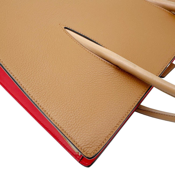 CHRISTIAN LOUBOUTIN Paloma Large Leather Tote Bag Brown