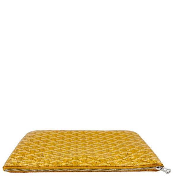 GOYARD Senat MM Canvas Zip Pouch Yellow