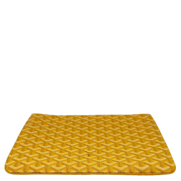GOYARD Senat MM Canvas Zip Pouch Yellow