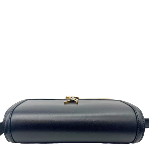 YVES SAINT LAURENT Solferino Medium Leather Shoulder Bag Black