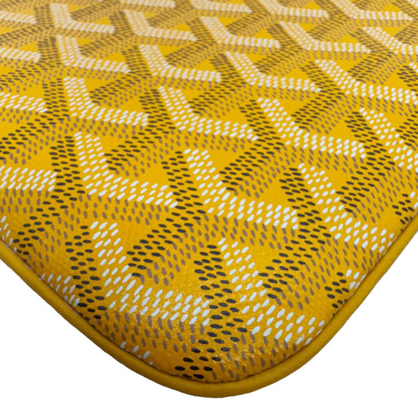 GOYARD Senat MM Canvas Zip Pouch Yellow