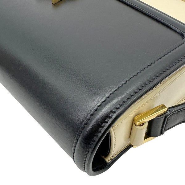 YVES SAINT LAURENT Solferino Medium Leather Shoulder Bag Black