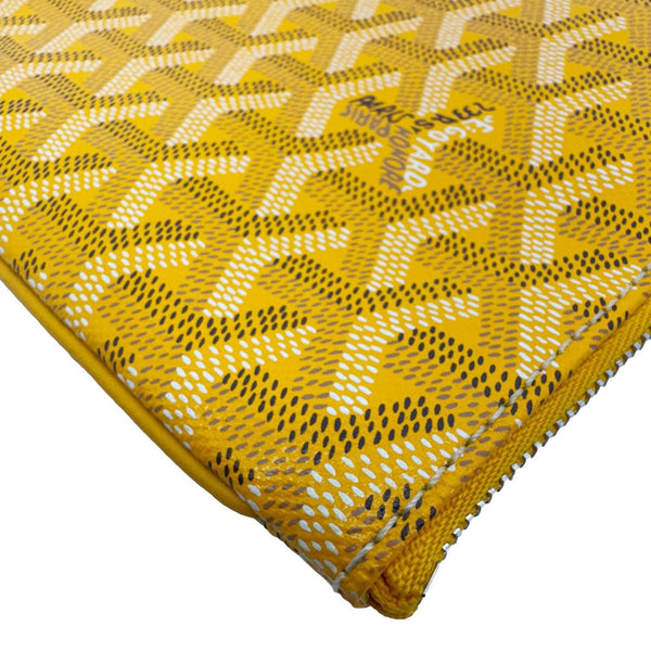 GOYARD Senat MM Canvas Zip Pouch Yellow