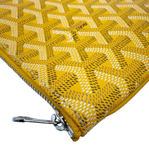 GOYARD Senat MM Canvas Zip Pouch Yellow