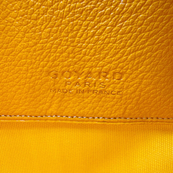 GOYARD Senat MM Canvas Zip Pouch Yellow
