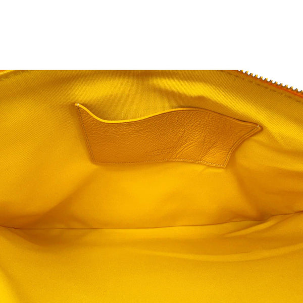 GOYARD Senat MM Canvas Zip Pouch Yellow