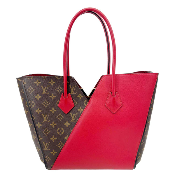 LOUIS VUITTON Kimono MM Monogram Canvas Tote Bag Red