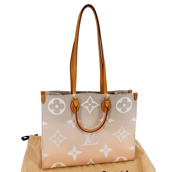 LOUIS VUITTON Onthego GM By The Pool Canvas Tote Bag Brume