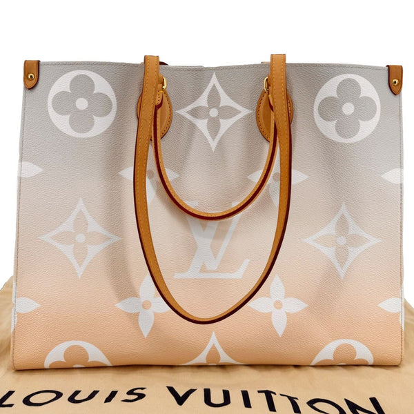 LOUIS VUITTON Onthego GM By The Pool Canvas Tote Bag Brume