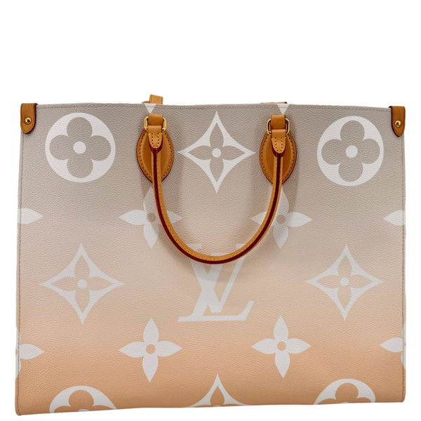 LOUIS VUITTON Onthego GM By The Pool Canvas Tote Bag Brume