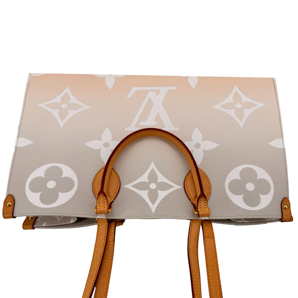 LOUIS VUITTON Onthego GM By The Pool Canvas Tote Bag Brume