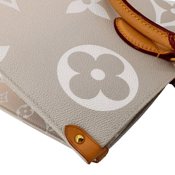 LOUIS VUITTON Onthego GM By The Pool Canvas Tote Bag Brume