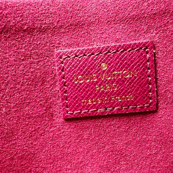 LOUIS VUITTON Felicie Pochette Monogram Canvas Crossbody Bag Brown