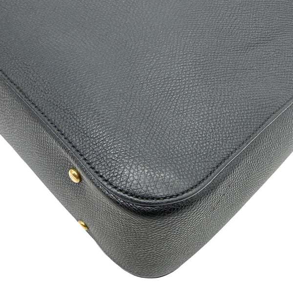 VALENTINO VSling Grainy Calfskin Leather Crossbody Hobo Bag Black