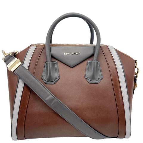 GIVENCHY Antigona Medium Leather Satchel Bag Tricolor