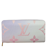 LOUIS VUITTON Monogram Giant Spring In The City Zippy Wallet Sunrise Pastel