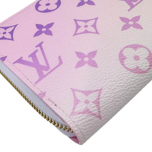 LOUIS VUITTON Monogram Giant Spring In The City Zippy Wallet Sunrise Pastel