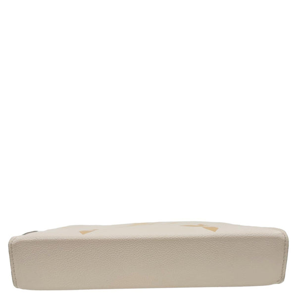 LOUIS VUITTON Toiletry Pouch 26 by the pool Monogram Empreinte Leather  Clutch Cream