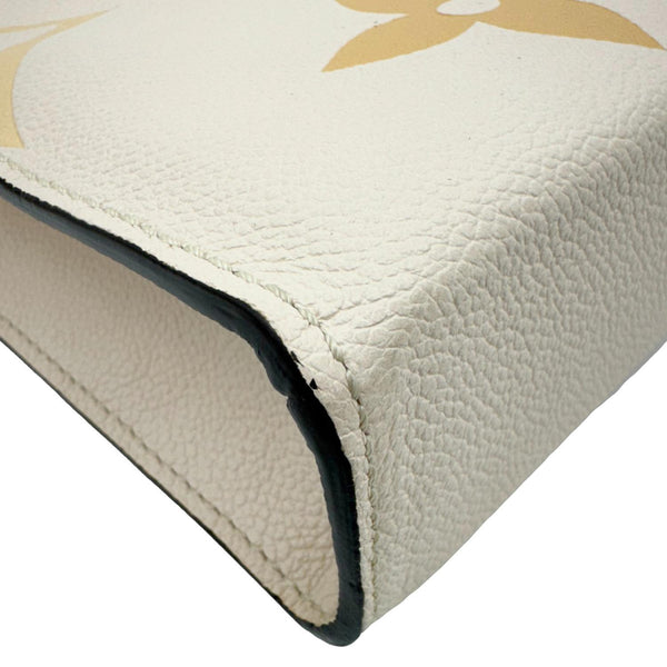 LOUIS VUITTON Toiletry Pouch 26 by the pool Monogram Empreinte Leather  Clutch Cream